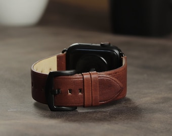Leather Apple Watch Band 38 mm, 40 mm, 42 mm and 44 mm - for women and men
