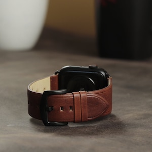 Leather Apple Watch Band 38 mm, 40 mm, 42 mm and 44 mm - for women and men