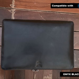Leather Dell XPS 14 Sleeve Case, Leather Dell XPS 16 inch, Leather Dell XPS 13 15 17 Xps Plus Sleeve Case - with document holder pocket