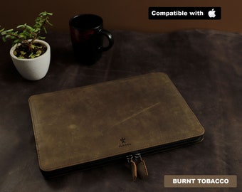 Leather MacBook Air 15 Sleeve, Air 13, Pro 14 16 case M1 M2 M3 M4 M5 2025 2026