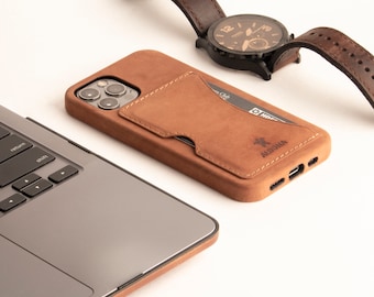 Leather iPhone 12 Case, Leather iPhone 12 Pro Case, Leather iPhone 12 Pro Max Case, Leather iPhone 12 mini Case with Card Pocket