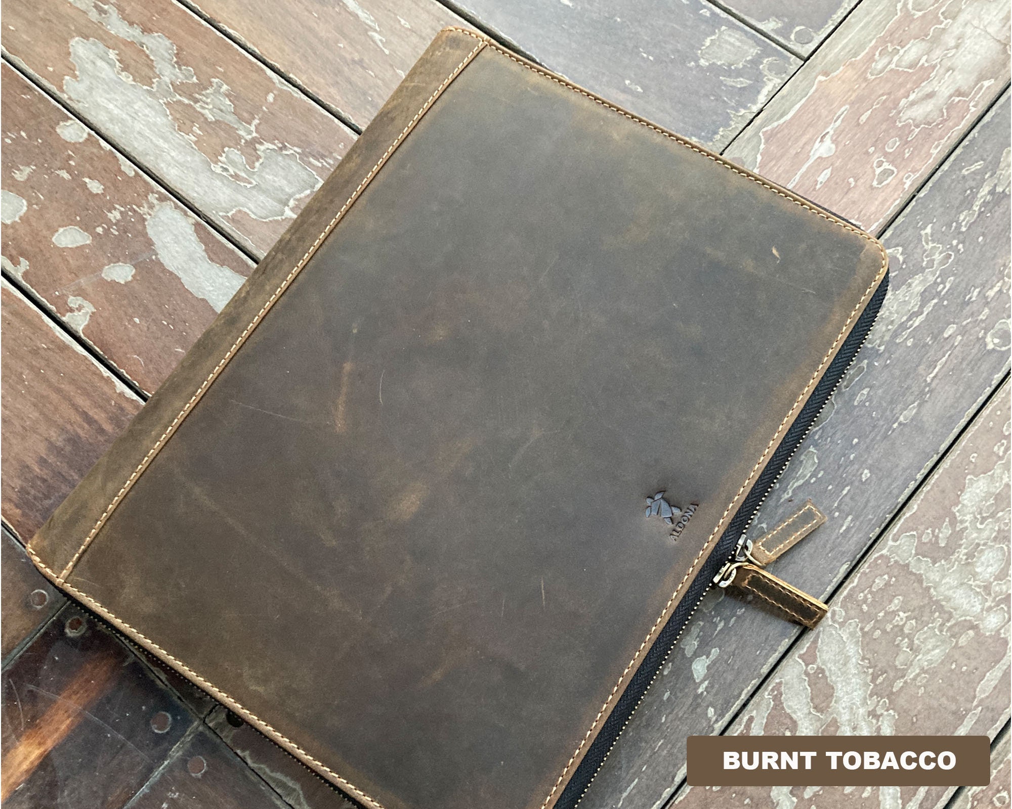 Leather tech Portfolio Organizer Zipper Laptop Organizer bag Etsy