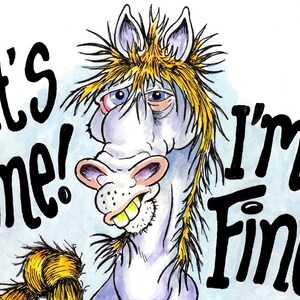I'm Fine Horse téléchargement numérique clip art