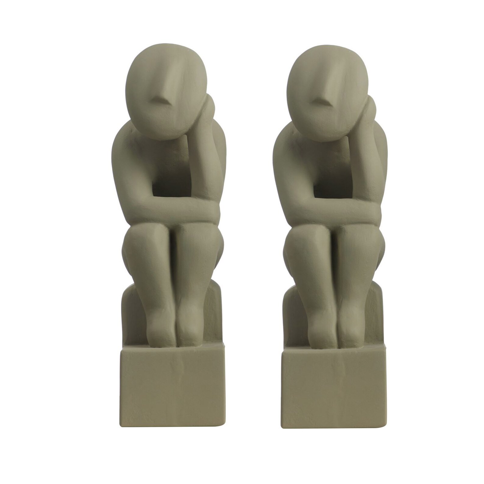 SOPHIA Cycladic Thinker Bookends Greek Statue Art Sculpture Etsy
