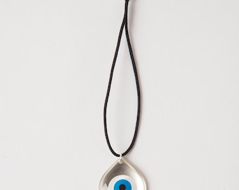 Handcrafted Mati XS Evil Eye Pendant Silver  Gold | Greek Mythology Inspired Protection Amulet | Luxury Jewelry Gift for Her |Greek Design