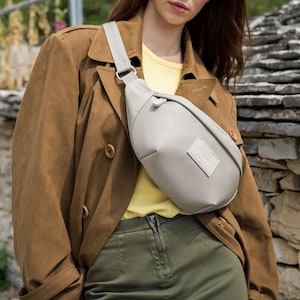 Luxury Mocha Water-Resistant Chest Bag | Small Gift Bag | Perfect for Greek Cultural Gifts | Mythology-Inspired Design | Travel-Friendly Bag