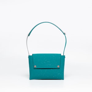EvaSquared Verde Mare Minimal Shoulder Bag | Greek Cultural Gift | Greek Mythology-Inspired Bag | Elegant Small Bag for Everyday Use