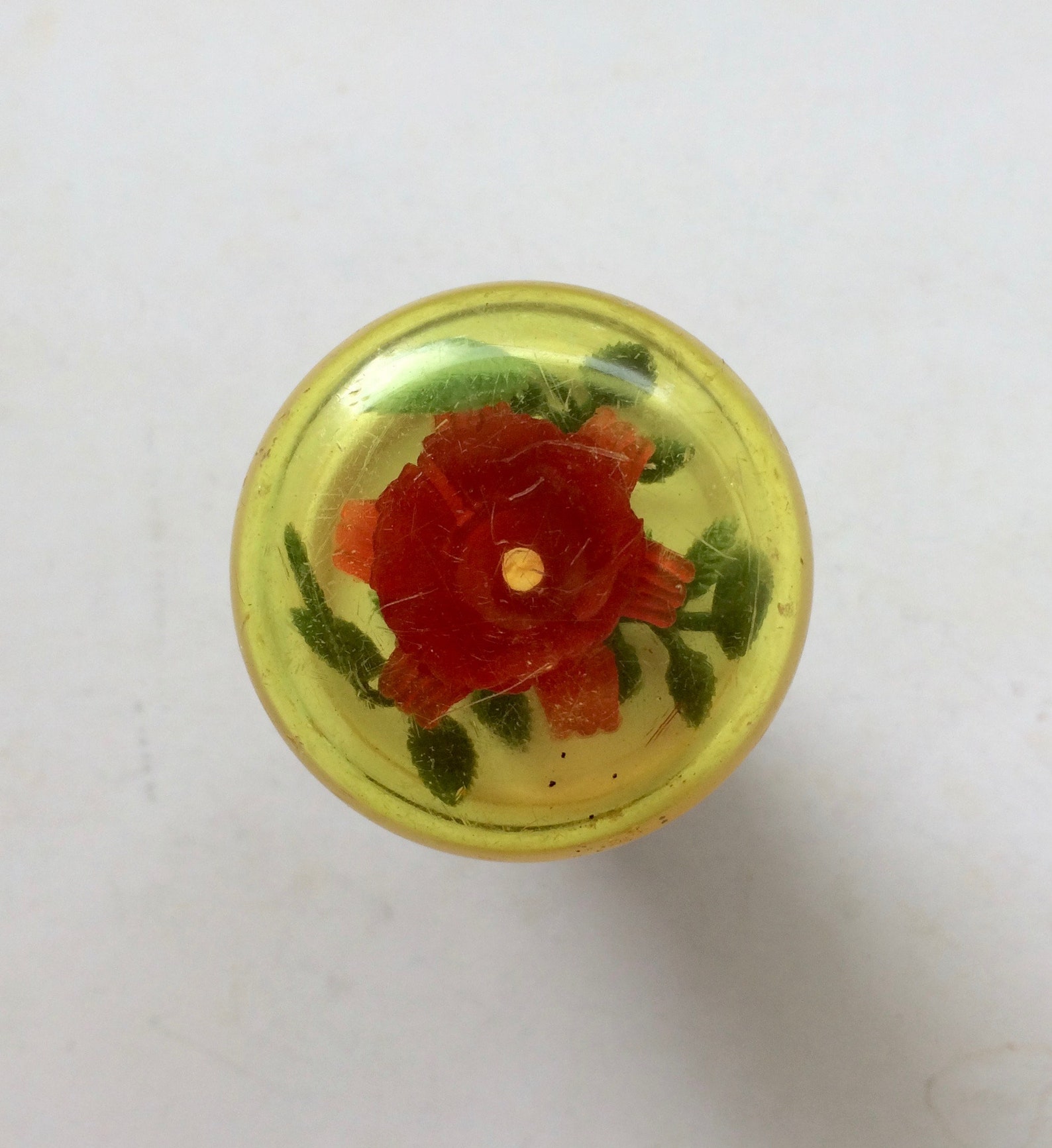 Vintage Gear Shift Knob Retro Rose/Flower Bakelite Etsy