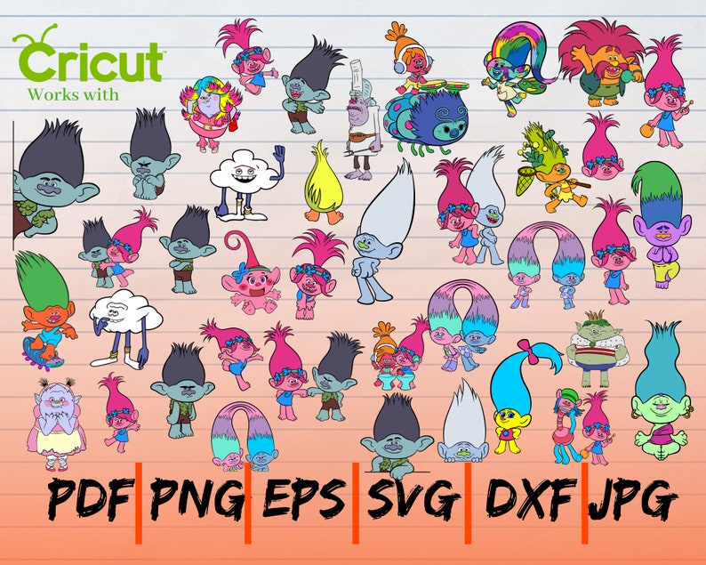 Download Clip Art Trolls Cut File Trolls Svg Trolls Cricut Trolls Birthday Trolls Printable Trolls Bundle Layered Svg Trolls Decal Trolls Clip Art Art Collectibles