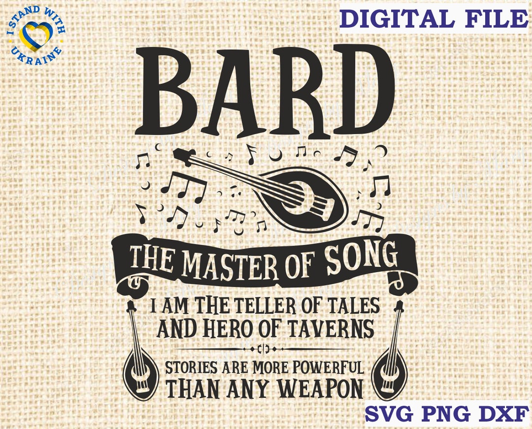 Dnd Svg, Dnd Class Emblems Bard Music Pcs, Dungeons and Dragons Svg, D ...