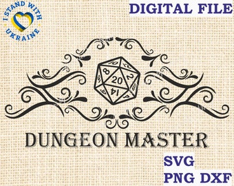 dice svg, d20 svg, Dungeons and dragons svg, Dungeon Master svg,, DnD shirt svg,  DnD vector clipart RPG, SVG Cut File Cricut svg