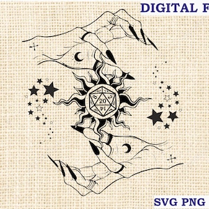 DM SVG, Dungeon Master SVG, Dungeons and Dragons SVG, Dice DnD SVG, DND Shirt SVG, PNG, RPG SVG Schnittdateien, Silhouette Datei für Cricut