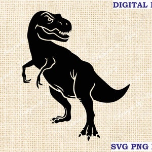 Dinosaurier svg, Dino png, Trex svg, T-rex svg, Tyrannosaurus Rex svg, Dinosaurier Silhouette svg-Dateien für Cricut, PNG DXF, Clip Art, Grunge