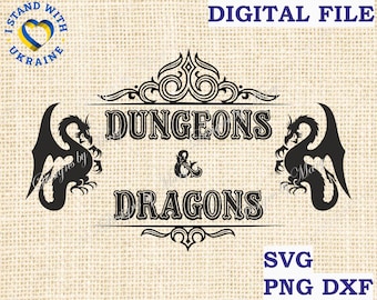 Dungeons and dragons svg, DnD SVG, d n d dm svg, dice svg, D20 svg files for cricut, dungeon master svg, RPG vector, SVG Cut File for cricut