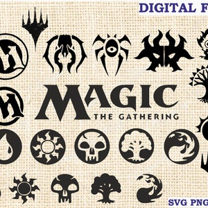 MTG Bundle pack SVG Magic The Gathering Cricut Bundle MTG Mana Guilds Game Mana Symbols Silhouette file For Laser Cutter svg file for cricut
