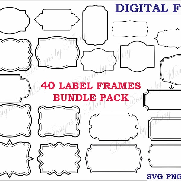 Vintage Label Frames - Etsy