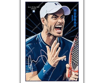 男子テニス　チャンピオン　証明書付き　アンディ・マレー　 直筆サイン入りフォト 男子テニス チャンピオン 証明書付き アンディ・マレー 直筆サイン入り