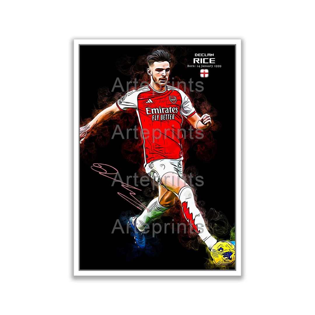 Declan Rice Signed Art Print - Etsy