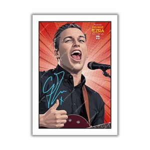 George Ezra signed music memorabilia art poster