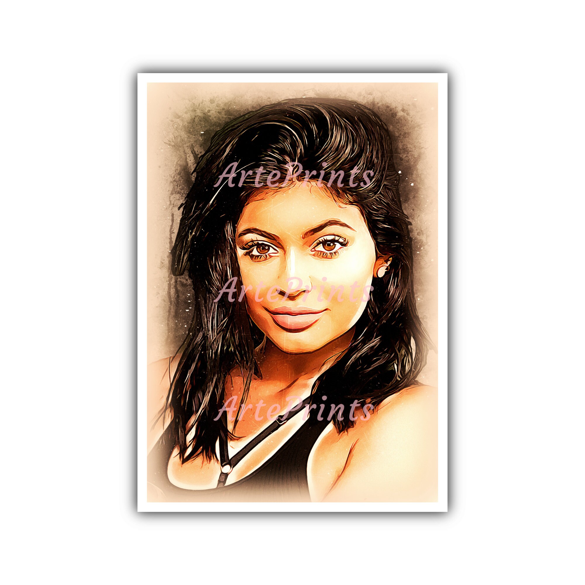 Kylie Jenner A4 Celebrity Portrait Coloured Print/Poster/Gift Etsy