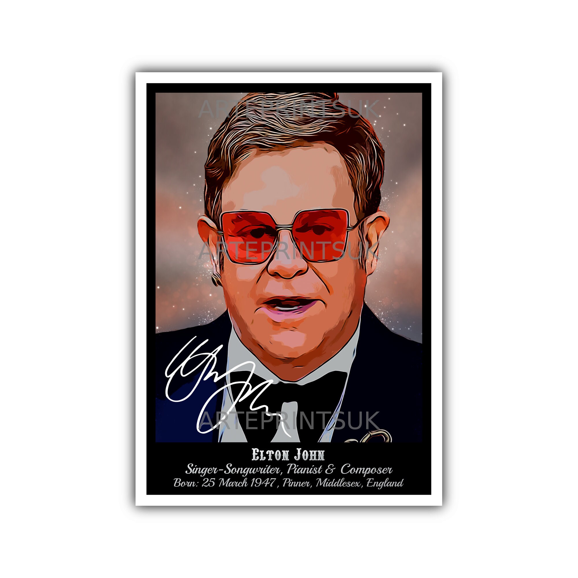 Elton John Sacrifice Song Lyric Vintage Quote Print - Party Animal Print