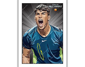 カルロス・アルカラス直筆サイン入りウィルソンUSオープンテニスボール