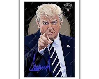 ドナルド・トランプ 直筆サイン入り MAGA 大統領 カスタムフレーム