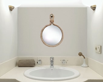 Espejo robusto de cuerda de yute / Calidad