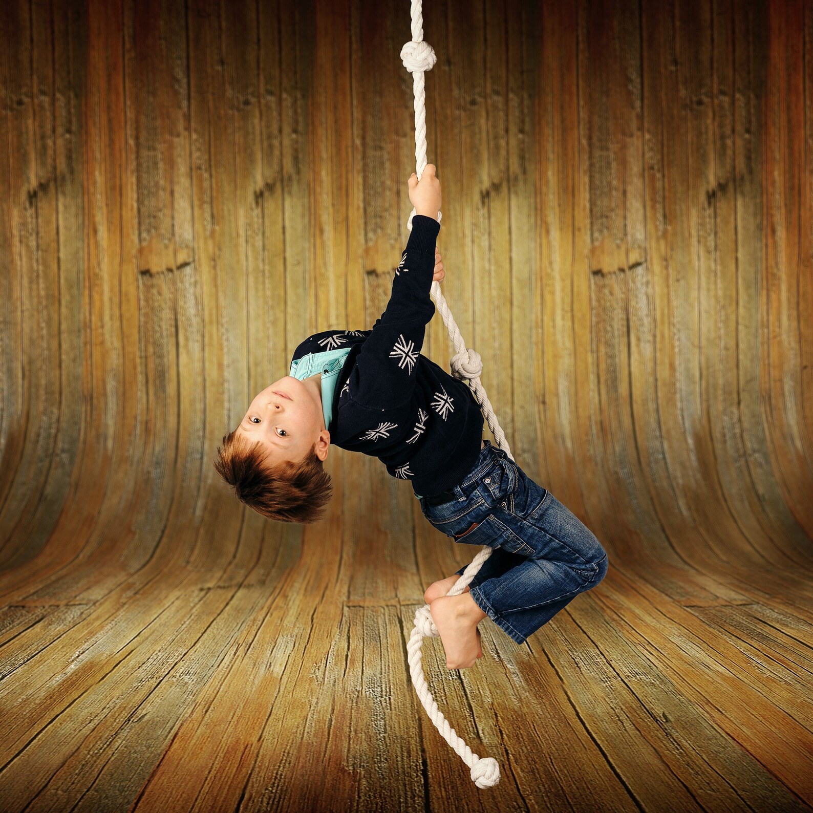 Scandinavian climbing rope for indoor kids space | Etsy