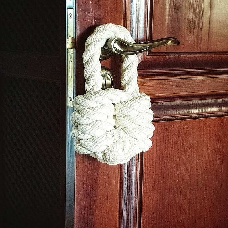 Fancy Rope Door Stop Nautical Decor Wall Protection Door Etsy