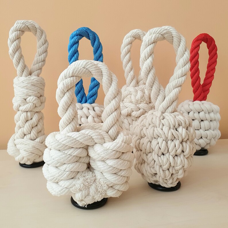 Fancy Rope Door Stop Nautical Decor Wall Protection Door Etsy