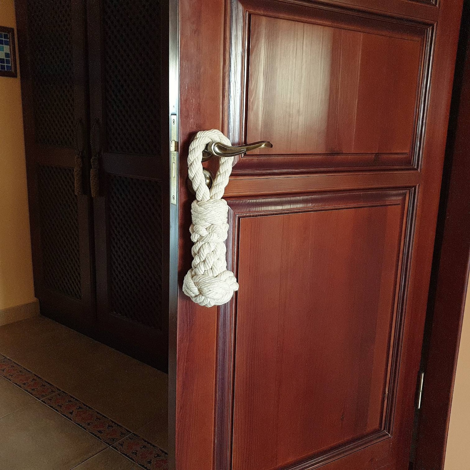 Fancy Rope Door Stop Nautical Decor Wall Protection Door Etsy