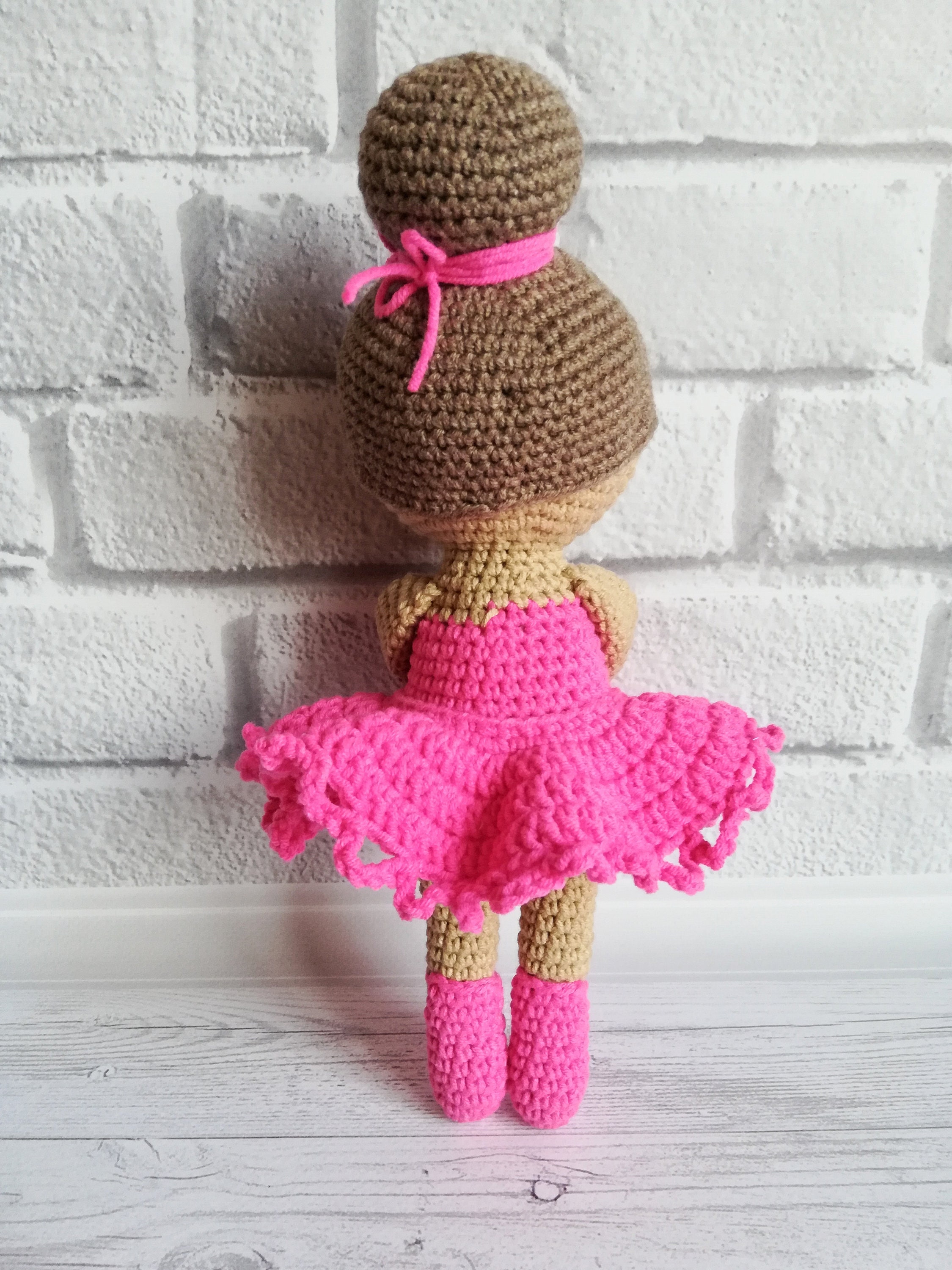 Knitted ballerina doll for a girl an idea for a gift for Etsy