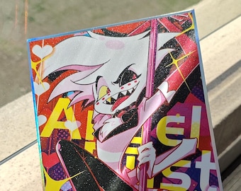 angeldust shikishi thick cardboard | hazbin | demon hotel | HH | GUI design