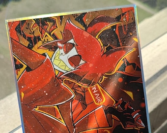 alastor shikishi thick cardboard | hazbin | demon hotel | HH | GUI design
