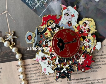 Hazbin Hotel|demon in hell hazbin Enamel Spinning Pin