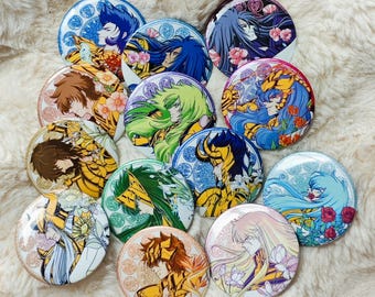 the lost canvas badges|saint seiya|GUI design