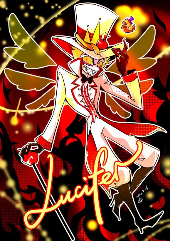 Deman Hotel Postcard | Hazbin| Vox Alastor Adam Lucifer Husk Angel ...