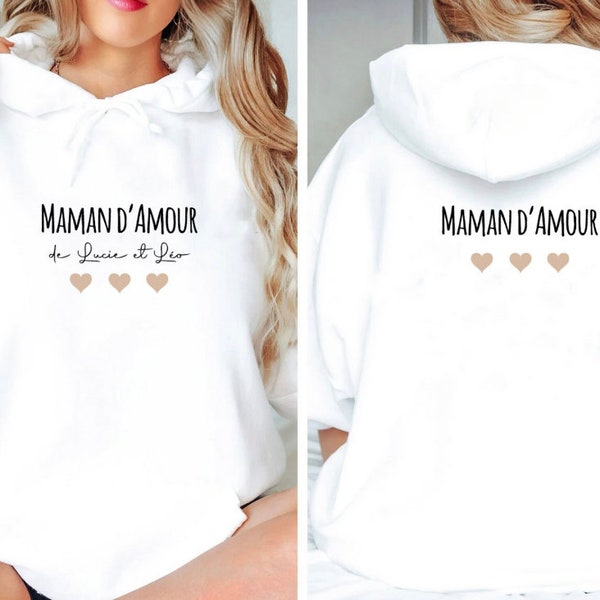 Sweat à capuche personnalisé-Sweat à capuche femme-Sweat personnalisé maman