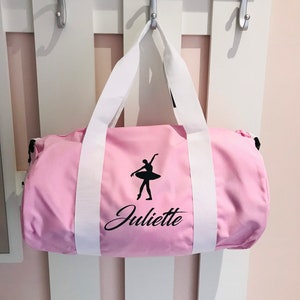 Personalized children's first name sports bag personalized travel bag gym bag football bag judo bag back to school bag / child sports bag image 4