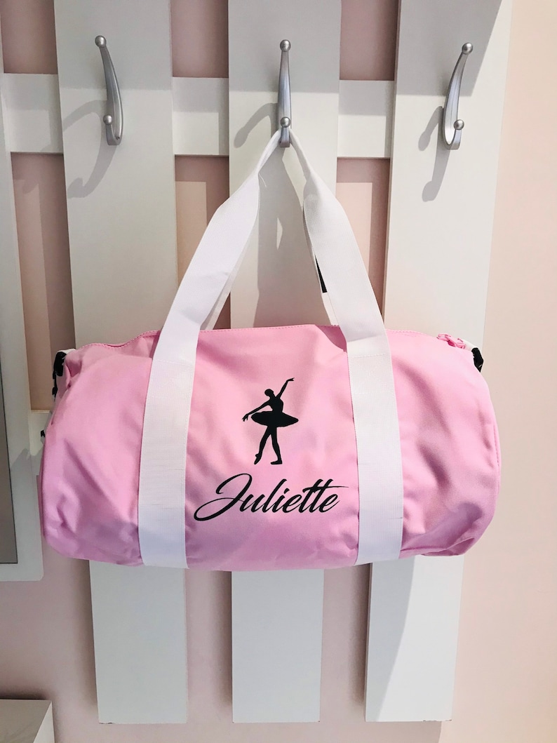 Personalized children's first name sports bag personalized travel bag gym bag football bag judo bag back to school bag / child sports bag image 4