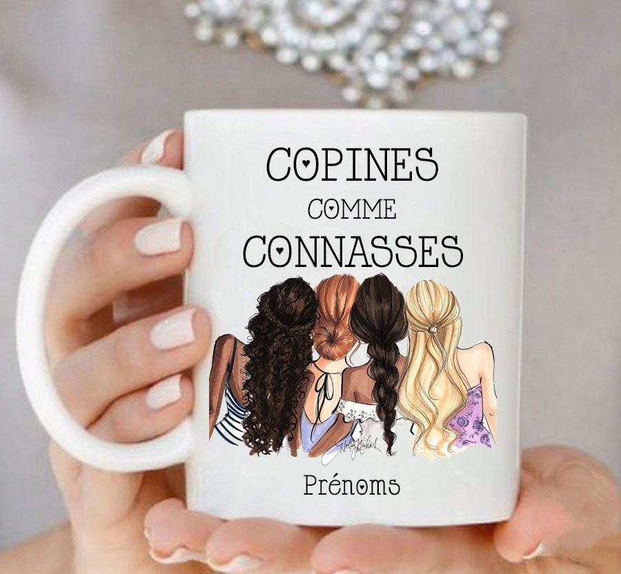 Costum Best Friends Mug |Meilleure Copine | Personnalisé Tasse d'amitié Meilleure Citation d'ami Ami