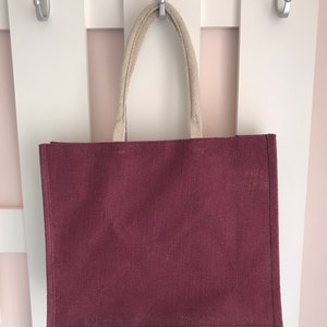 Sac en jute personnalisé pour maman Super Maman Fête des mères Cadeau fête des mères Cadeau maman-cadeau maman-cadeau mamie Vin anses clairs