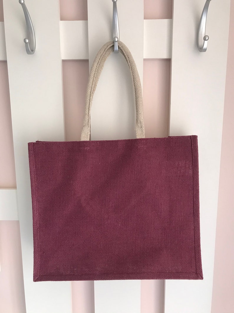 Sac en jute personnalisé pour maman Super Maman Fête des mères Cadeau fête des mères Cadeau maman-cadeau maman-cadeau mamie Vin anses clairs