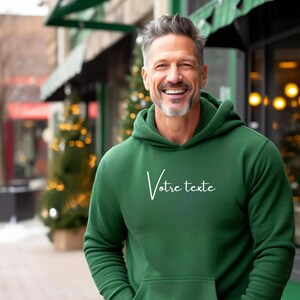 Personalized men's hoodie with your text Men's sweatshirt Personalized sweatshirt sweatshirt with text personalized men's Christmas gift image 4