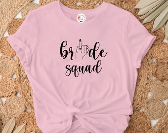 bride squad t shirt / bride team tshirt / bachelorette party, personalized wedding day t shirts