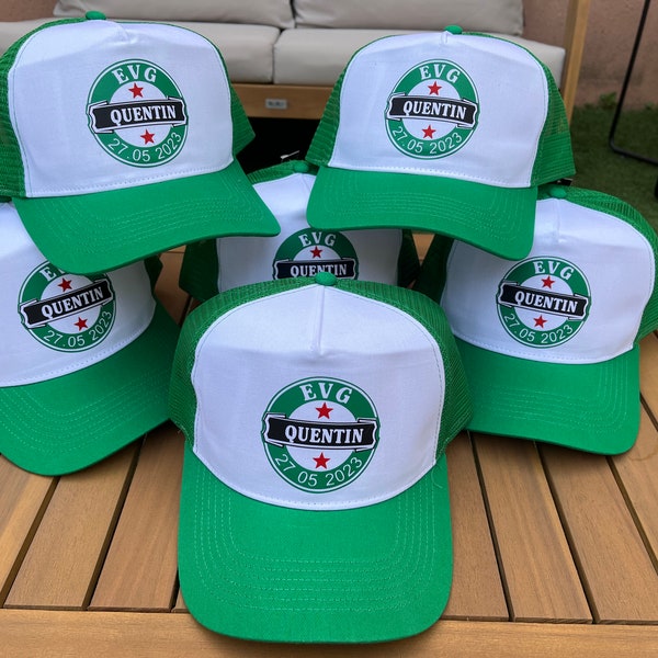 casquette evg avec logo personnalisé /casquette logo bière  marié/casquette evjf/Casquette mariage/cadeau invite