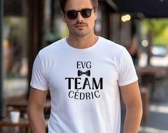 T shirt personnalisé EVG- tshirt team du Marié- tshirt Papillon  - T-shirt personnalisé  - tshirt mariage homme- tshirt équipe du Marié