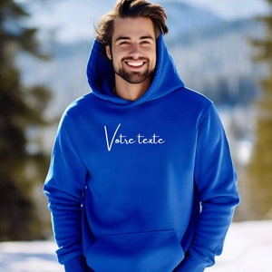 Personalized men's hoodie with your text Men's sweatshirt Personalized sweatshirt sweatshirt with text personalized men's Christmas gift image 2