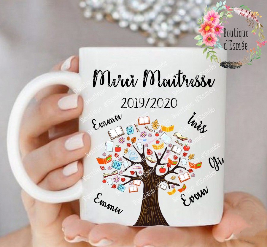 Tasse Personnalisée - Mug Personnalisé Cadeau Maitresse Cadeau Maman